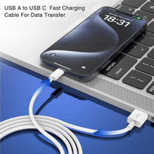 USB to Type C Fast Charging Cable for Iphone 17 Pro Max 16 Plus 15