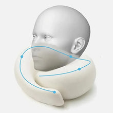 Travel Neck Pillow Memory Foam U-shaped Snail Style Support Portable