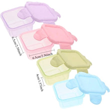 4 PCS Food Storage Containers with Airtight Lids Small Plastic Meal
