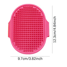 Pet Grooming Brush for Bath Massage, Silicone Bristle Deshedding Tool