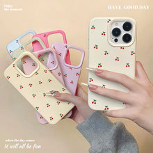 For iPhone 18 17 16 15 14 13 12 11 Pro Max Case Cute Cartoon Cherry