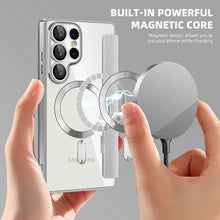 Card Holder Magnetic Leather Case for Samsung Galaxy S25 Ultra S24 Plus