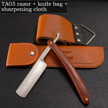 Men's Manual Vintage Shaving Razor Stainless Steel Blade with Ebony