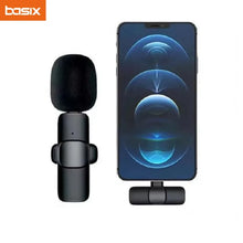 Wireless Lavalier Microphone Mini Mic for iPhone Android Live Broadcast