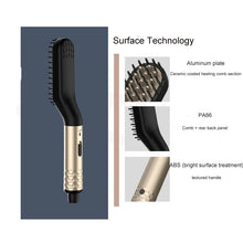 Comb Straightener Electric Negative Ion Heating For Men Beard Hair
