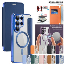 Transparent Flip Leather Magnetic Case for Samsung Galaxy S26 Ultra S25