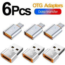 12A USB 3.0 To Type C Adapter LED OTG USB C Male to USB A Female