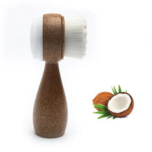 Coconut Shred Handle Facial Brush Double Sided Cleanser Blackhead