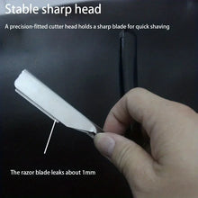 Manual Shaver for Men Barbershop Razor Stainless Steel Shank Is Easy To