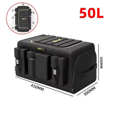 Car Trunk Storage Organizer With Lid Universal Car 70L Box Oxford Cloth