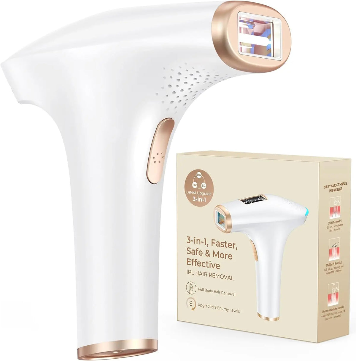 999900 Flashes IPL Hair Removal Safe Permanent Painless Epilator Face