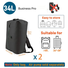 Travel Packing Cubes Set 17L 34L TPU IP67 Vacuum Compression Bags