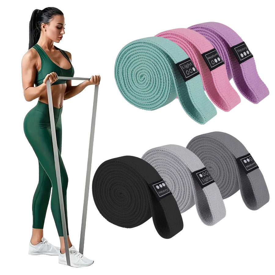 Fitness Resistance Bands Knit Elastic Stretch Training Pulling Large