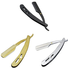 1/2/3Pcs Professional Manual Shaver Straight Edge Stainless Steel