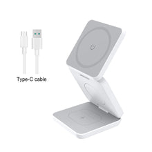 Wireless Charger for iPhone 3 in 1 Foldable Magnetic Charging Station
