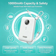 QDER PD-10F External Power Bank 10000mAh Capacity 22.5W PD Fast Charge