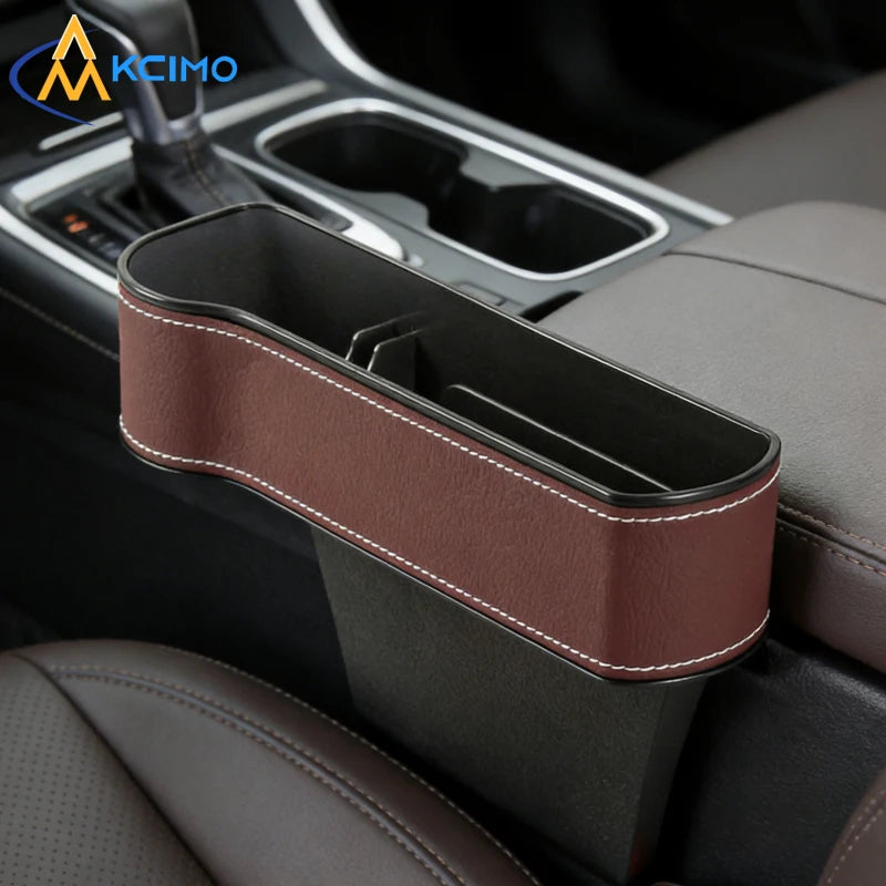 Car Seat Gap Organizer Storage Box - Expandable Design, Holds Phone