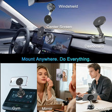 15W Magnetic Wireless Charger for Magsafe Car Mount 360 Rotate Vacuum