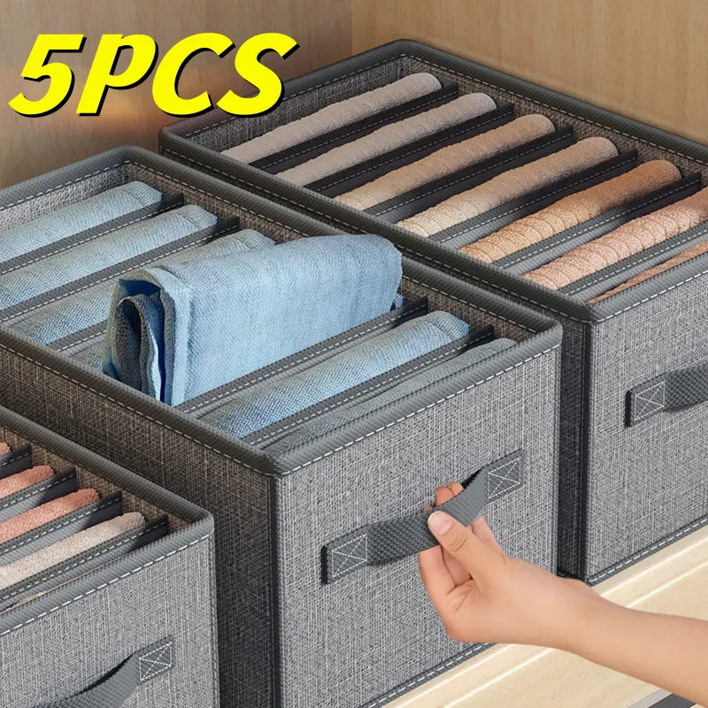 Closets Clothes Organizer Pants Jeans Storage Box Cabinet Drawers
