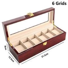 Wooden Watch Box Eco-Friendly Storage Case with 1/2/3/5/6/10/12 Slots