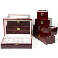 Wooden Watch Box Eco-Friendly Storage Case with 1/2/3/5/6/10/12 Slots