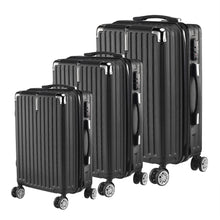 3 Piece Hard Shell Luggage Set, Lightweight ABS Suitcases with TSA