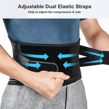 Lumbar Support Belt with Inflatable Pad Relieve Waist Pain Dual