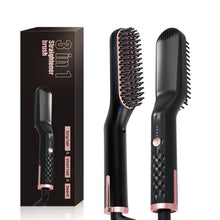 Men's Electric Beard Straightener Negative Ion Hair Straightening Brush
