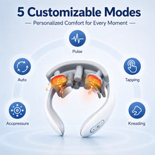 Smart Neck Massager for Adults, 5 Massage Modes, Ergonomic Portable