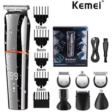 Kemei KM-5898 Digital Display All In One Hair Trimmer For Men Eyebrow