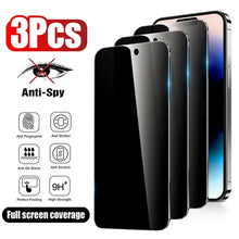 3PCS Anti-Spy Glass for IPhone 17 16 15 14 13 12 11 Pro Max Privacy
