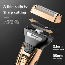 Kemei 3 In 1 Powerful Electric Shaver Facial Body Hair Trimmer Beard