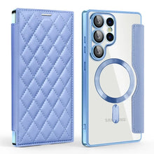 Card Holder Magnetic Leather Case for Samsung Galaxy S25 Ultra S24 Plus