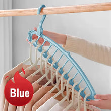 9 Hole Foldable Hanger Wardrobe Space Saving Storage For Clothes Drying