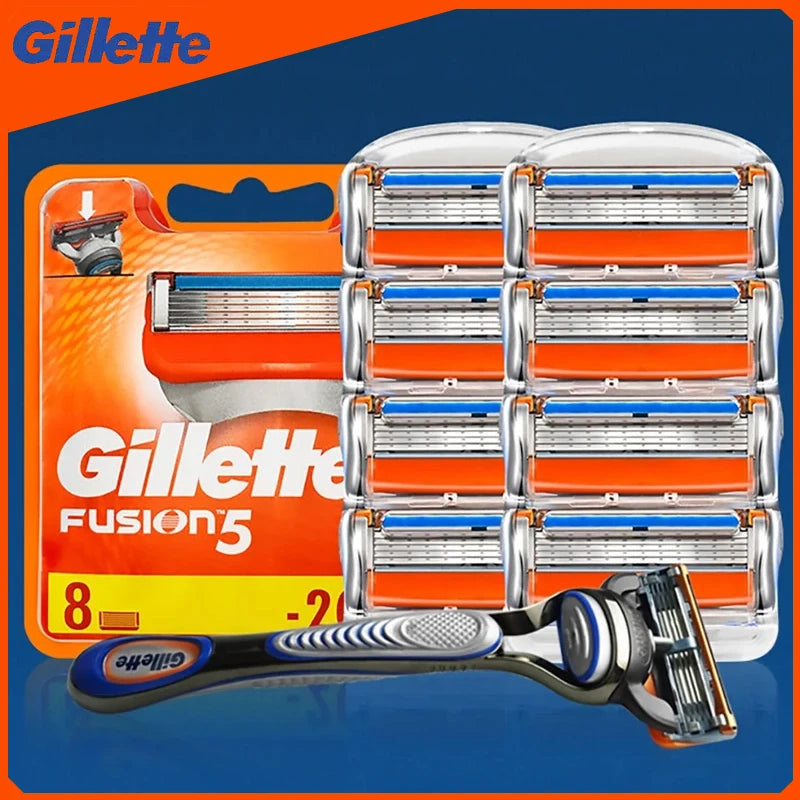 Gillette Fusion 5 Men's Razor Blades Layers Safety Manual Shaving Head
