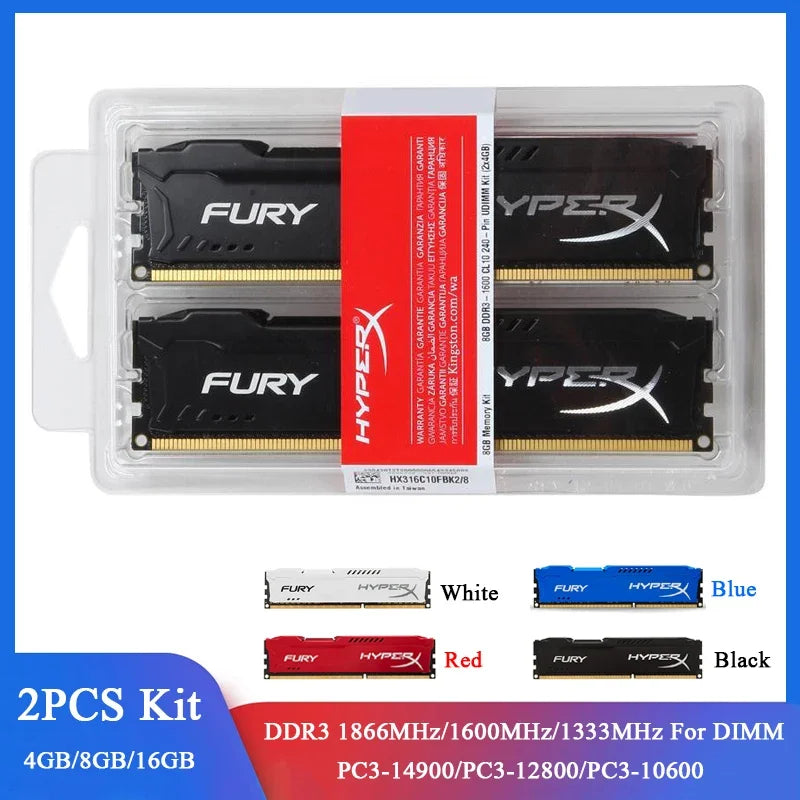 Memoria RAM DDR3 8GB 16GB 2x4GB (2x8GB) Kit 1866MHz 1600MHz 1333MHz