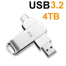 Lenovo USB3.2 USB Flash Drive 16TB OTG Pen High Speed Type-C Disk Real