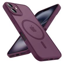Magnetic Translucent Armor Shockproof Case For iPhone 17 16 15 14 13 12