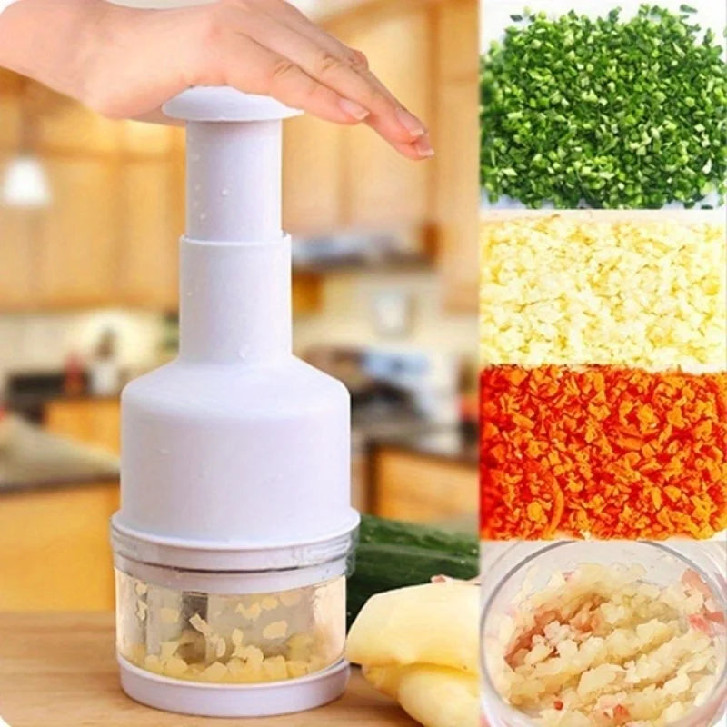 Convenient Manual Food Chopper: Effortlessly Dice Vegetables Like