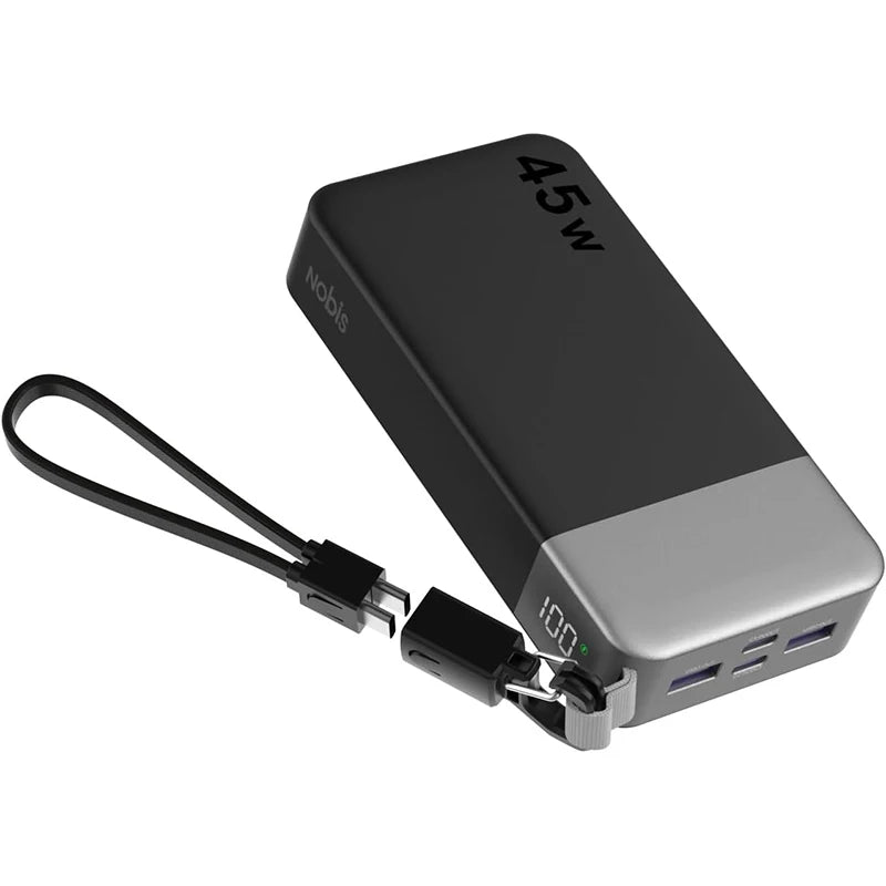 NOBIS 45W 20000mAh Fast Charging Power Bank Portable Charger PD 3.0 &