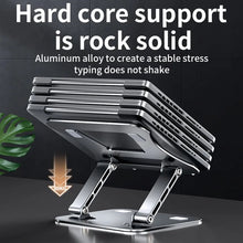 Phone Tablet Stand Adjustable Aluminum Alloy Laptop up to 17" Portable