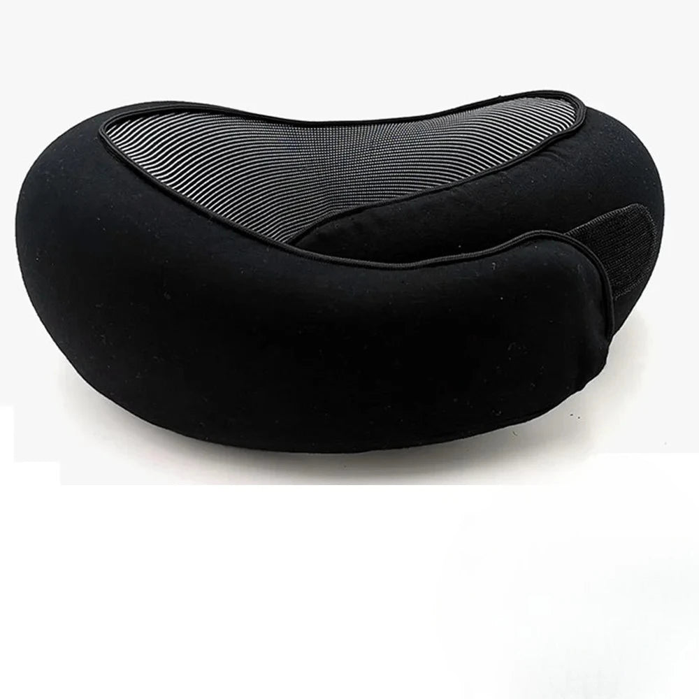 Travel Neck Pillow Memory Foam U-shaped Snail Style Support Portable