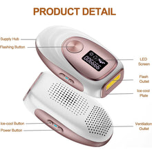 Painless IPL Laser Hair Removal Device with Ice-Cooling System