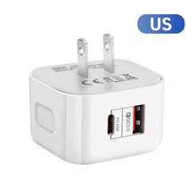 PD20W USB C Charger Fast Charging Quick Charge 3.0 Mobile Phone Type C