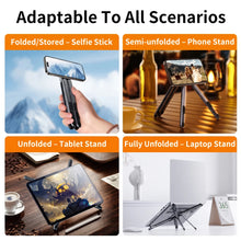 3in-1 Portable Magnetic Phone Holder Tablet Stand Adjustable Aluminum