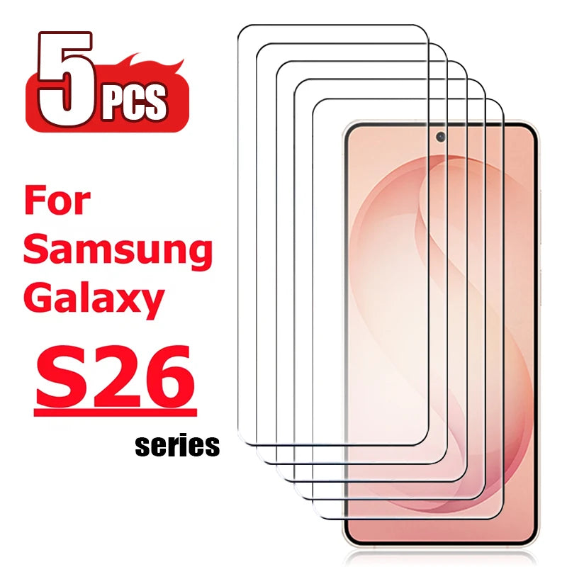 1/3/5PCS Tempered Glass For Samsung Galaxy S26 S25 S24 Ultra S23 FE A18