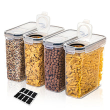 Cereal Containers Storage Set of 2/3/4 （2.5L 84oz）, Airtight Food for