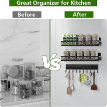 Metal Magnetic Spice Storage Rack for Refrigerator Oven Fridge Shelf