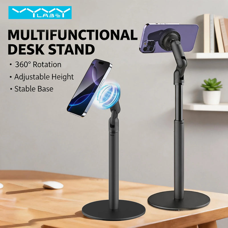 Vyvylabs Magnetic Phone Holder With 360° Rotation and Height Adjustable