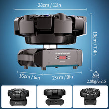 Fieryzeal 150W 6-Arm RGBW Beam Moving Head Light with Strip Effect